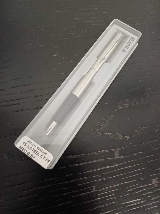 Caneta Parker de tinta permanente em aço inoxidável - 15 Special Steel