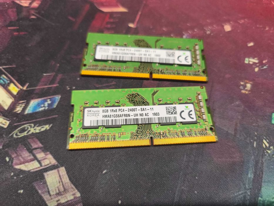 Оперативна пам'ять so-dimm SK Hynix DDR4 8GB (2шт) (16Gb) 2400 MTs HMA81GS6AFR8N-UH