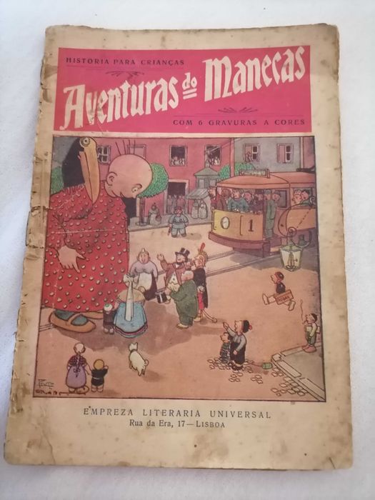 Raríssimo STUART Aventuras do Manecas 1916 c/6 Ilustrações de STUART