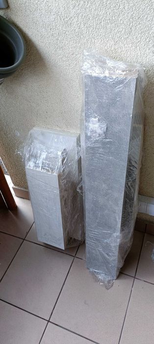 Deski materiał na półki szary beton biały drewno płyta MDF hdf