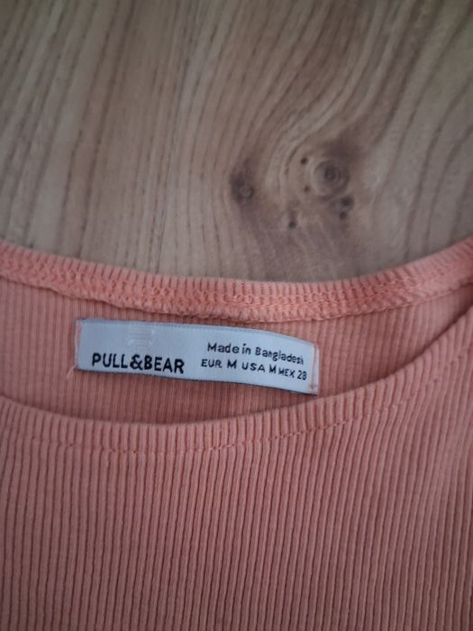 Łososiowy top Pull&Bear