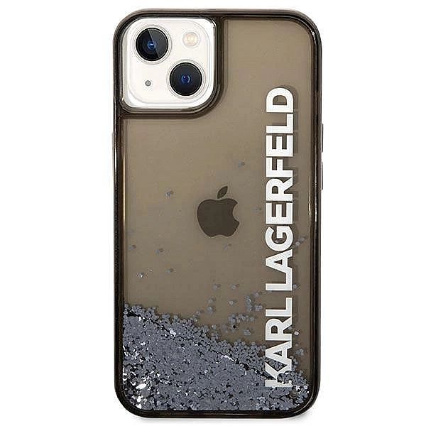 Etui Karl Lagerfeld Liquid Glitter Elong na iPhone 14 - czarne