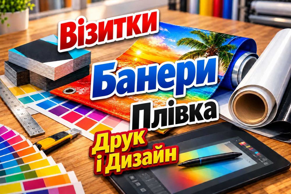 Дизайн та Друк | Візитки, Банери, Наліпки | Креативний дизайн | Якість | НП