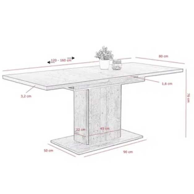Funkcjonalna ława rozkładana w dębowym kolorze