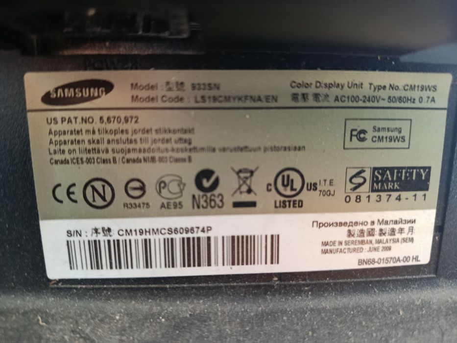 Monitor Samsung używany