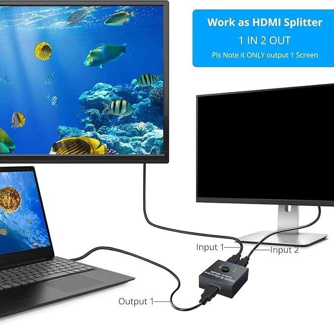 4K 60Hz HDMI Switch Splitter Rozdzielacz Sygnału 493