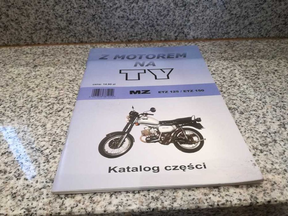Książka katalog części z Motorem na Ty mz etz 150