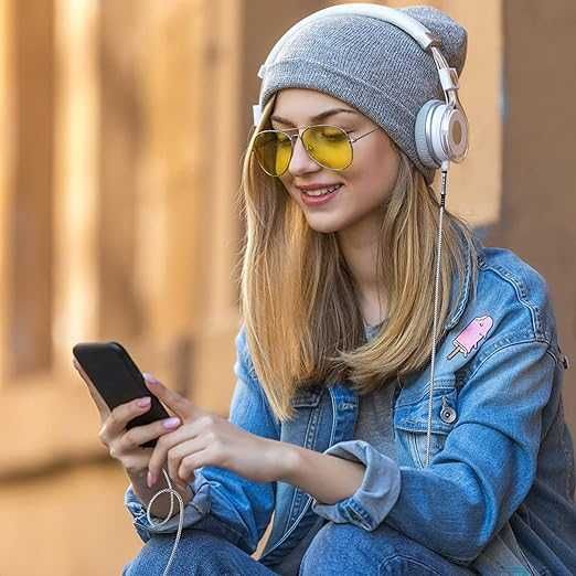 Cabo nylon TRSS Jack 3.5mm 3 pinos macho-macho. Suporta audio