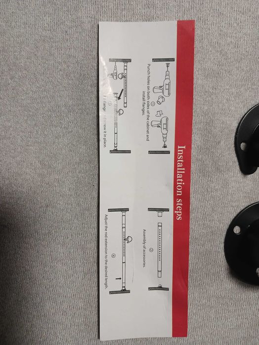 Карніз телескопічний, вішалка в шкаф