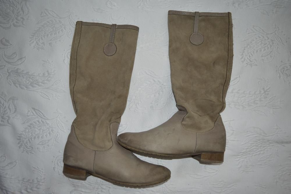 KOZAKI skóra zamsz 40