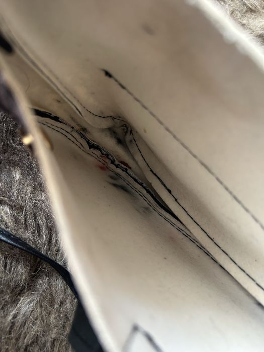 Torebka czarno biala