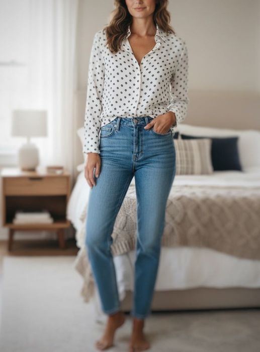 Massimo Dutti roz. 38 damska bluzka koszula wiskoza wzór women’s viscose blouse shirt