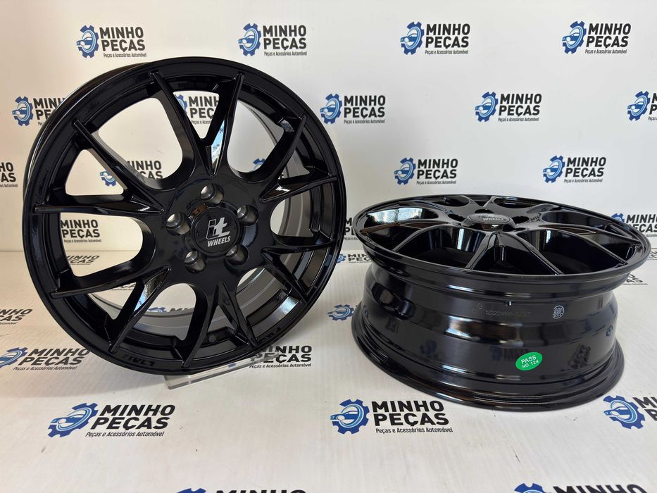Jantes em 16 (5x100) Preto Brilho