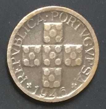 X-centavo bronze coin - Portugal - 1946