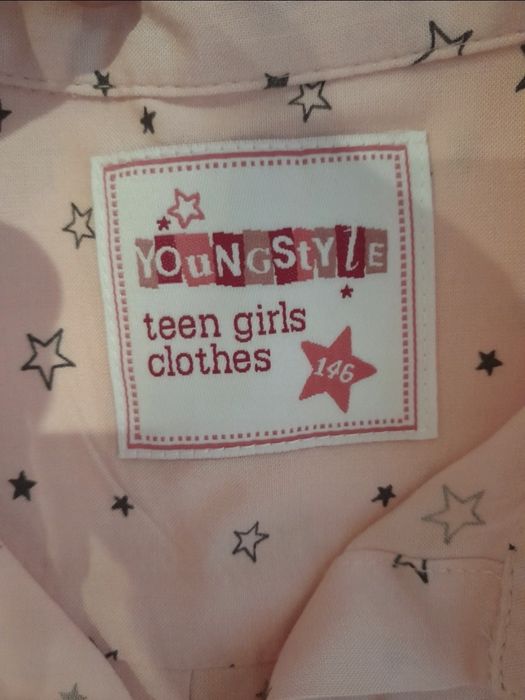 Elegancka koszula, bluzka w gwiazdki