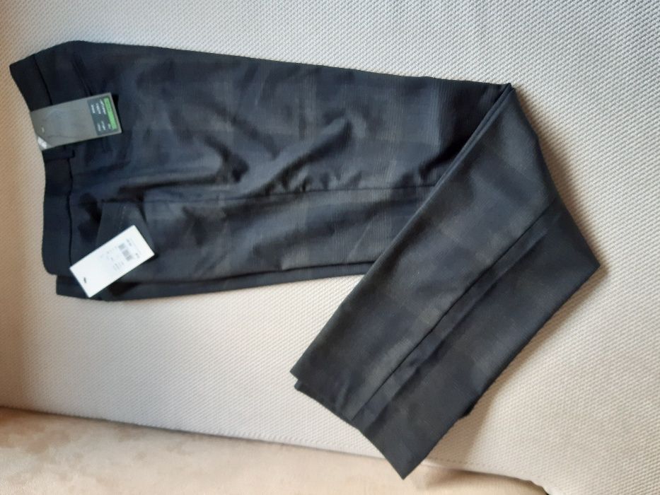 Szare spodnie w kratę Street One, nowe z metką r. 36/32 klasyczne