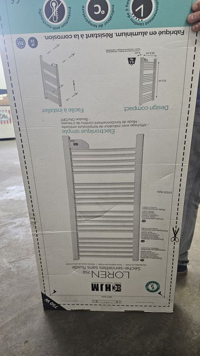 Toalheiro eletrico wc HJM Loren 750w