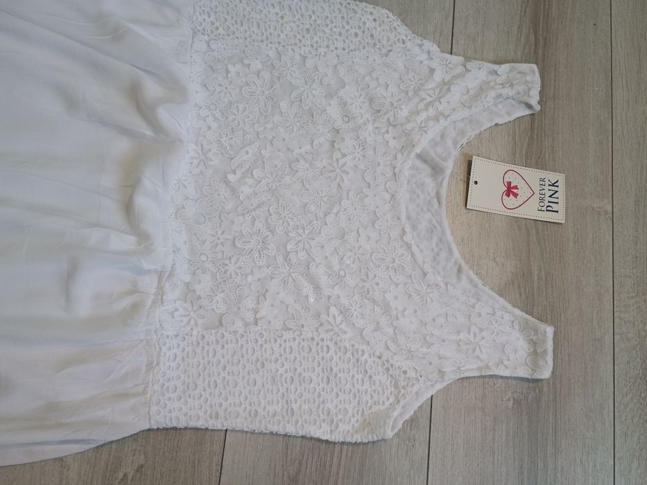 Sukienka letnia biała L/XL Boho q