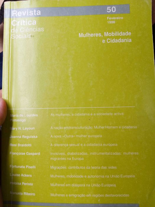 Revista Crítica de Ciências Sociais,Mulheres Mobilidade e Cidadania