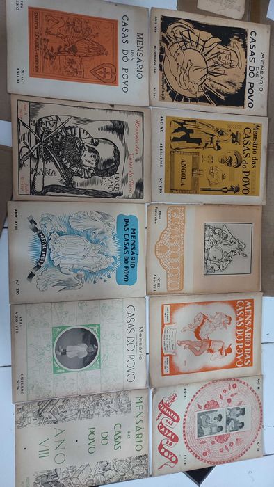 Lote 60 Revistas antigas Mensário da Casa do Povo