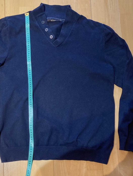 granatowy sweter, XL, "Brice", 60 zł