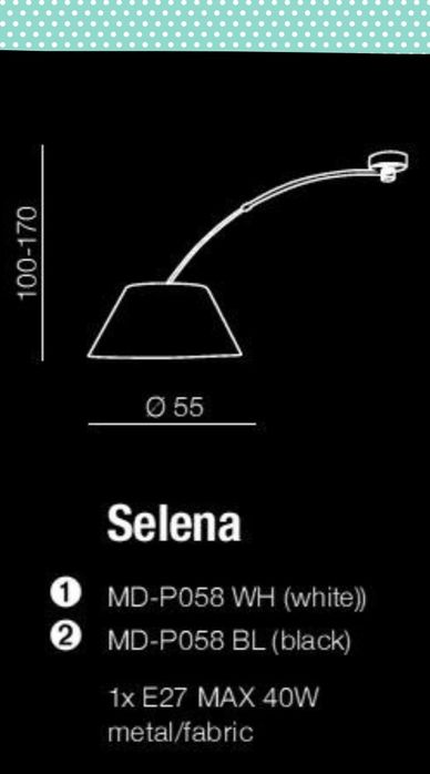 Lampa regulowana Azzardo Selena White na wysięgniku
