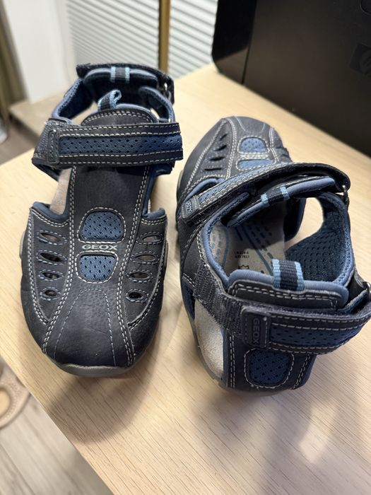 sandały buty GEOX granatowe niebieskie szare 33