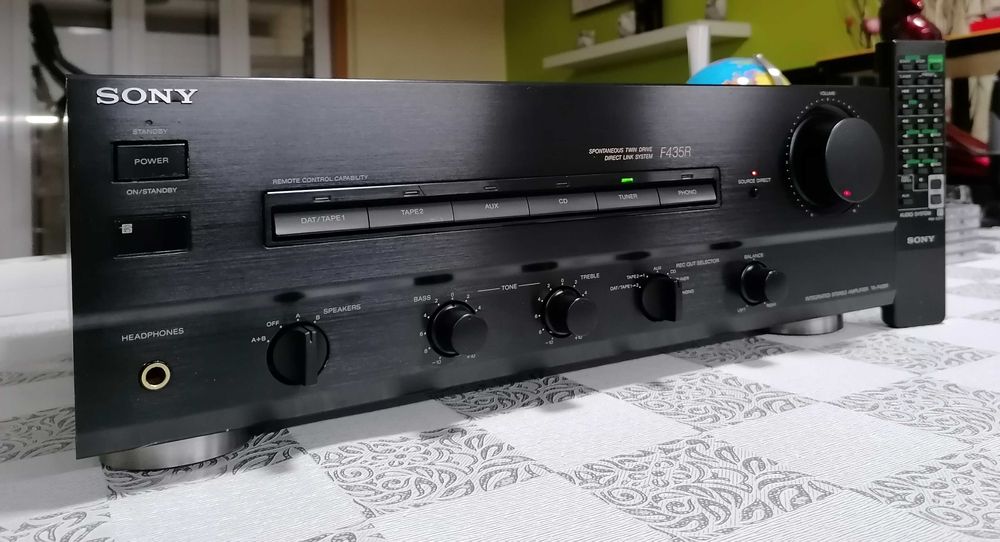 Amplificador Sony TA-F435R, Em Excelente Estado, Com Comando Original