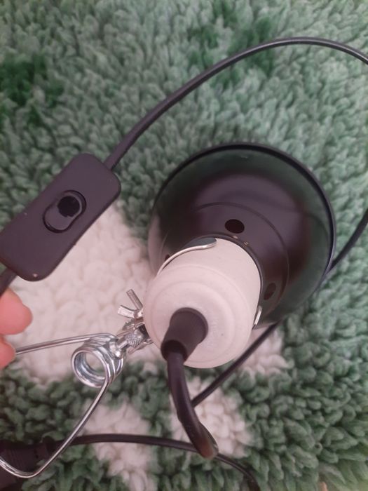 Lampa oprawka klips klosz e27 do lampy grzewczej