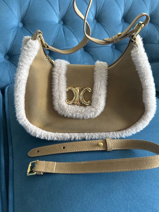 Сумка натуральний замш