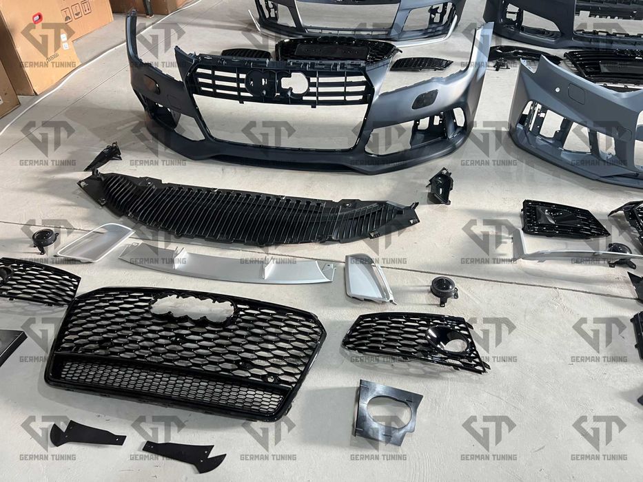 Передній бампер audi a3 a4 a5 a6 a7 a8 q3 q5 q7 бампер ауди s line rs