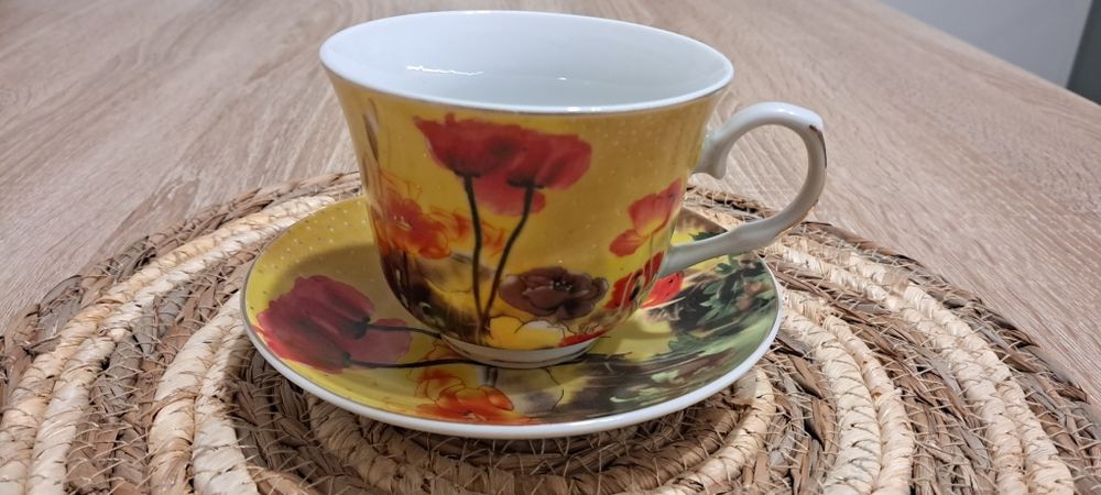 Zestaw filiżanek Affek 6 szt kwiaty polne