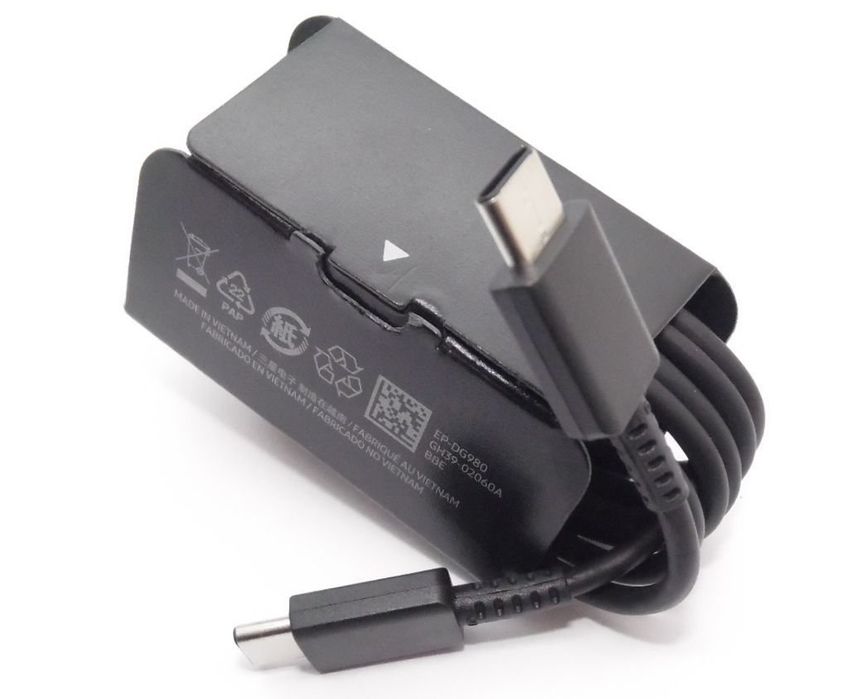 Samsung Super Szybka Oryginalna Ładowarka PD (25W) USB-C Czarna EP-TA800EBE z kablem C-C