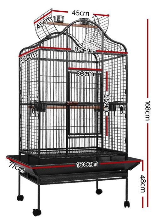 Клетка-вольер НОВАЯ 80х58х168см