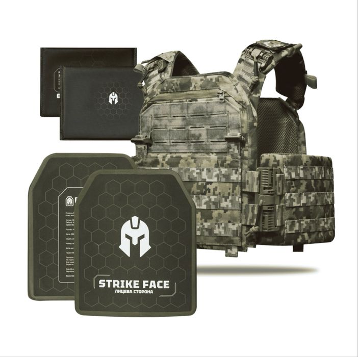 Бронежилет 6клас ДСТУ керамічні плити, балістичні пакети та плитоноска