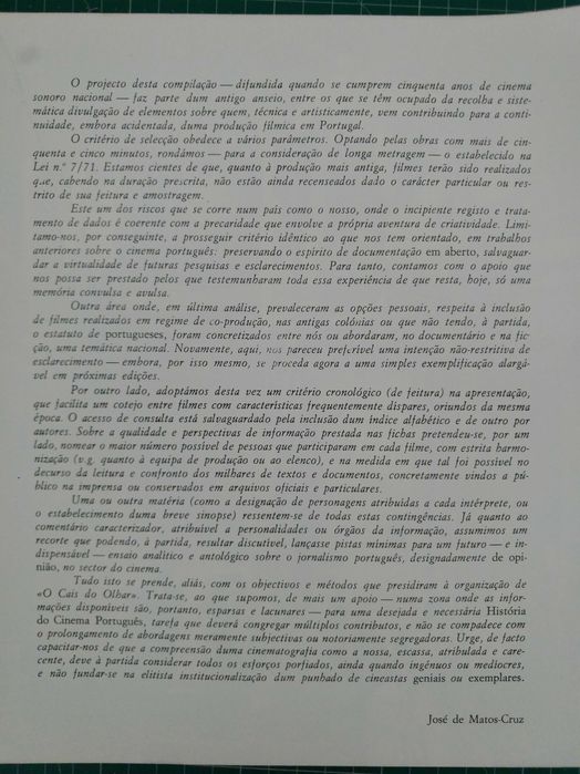 O Cais do Olhar - Fonocinema Português