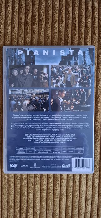 Film Pianista, dvd