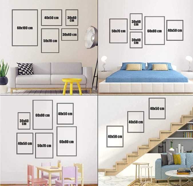 Obrazy islamskie LYBOHO 3 szt. 50x70 cm bez ram