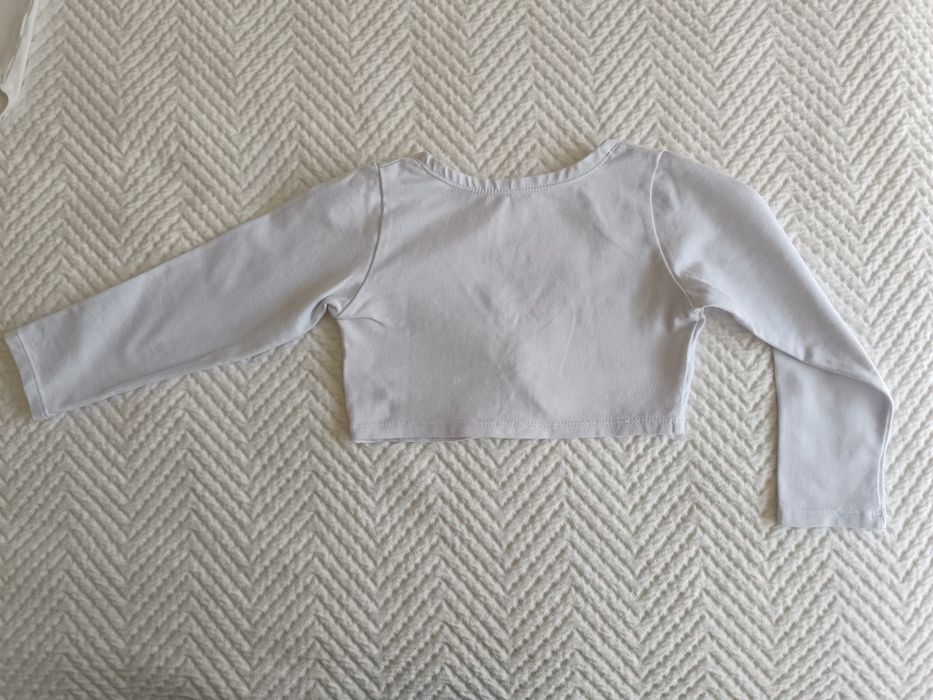 Maillot Ballet com casaco branco 4-5 anos