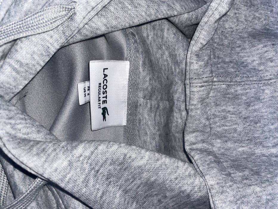 Sweat lacoste cinzenta tamanho M