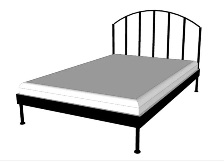 Rama łóżka Ikea Hallingby