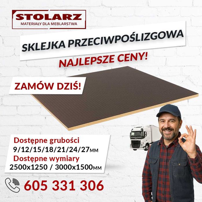 Sklejka płyta woododporna różne grubości 9-27mm różne formaty NOWE