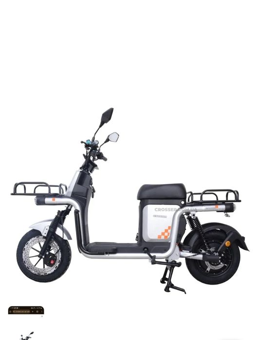 Электроскутер crosser max pro 1200 w с шлемом и защитой