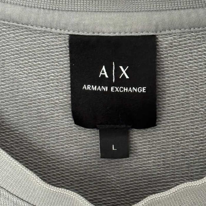 bluza crewneck armani exchange logomania highend designer italy L