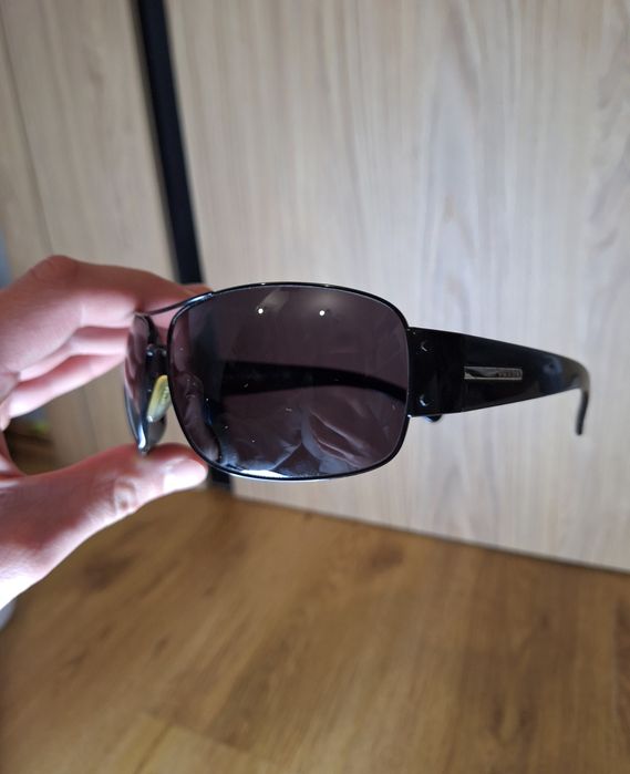 Oryginalne Okulary przeciwsłoneczne Prada Aviator SPR61G Vintage pilotki