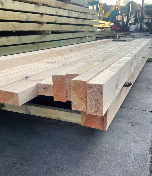 Więźba dachowa, krawędziaki, kantówki, łaty, deski