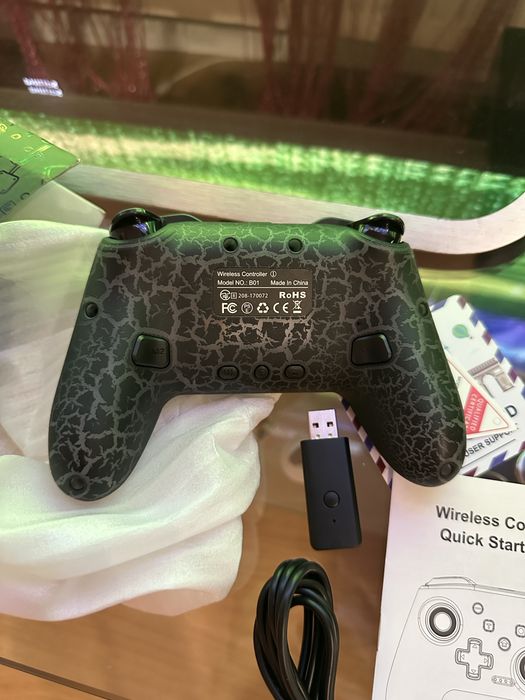 Бездротовий геймпад, беспроводной джойстик с USB з підсвіткою RGB