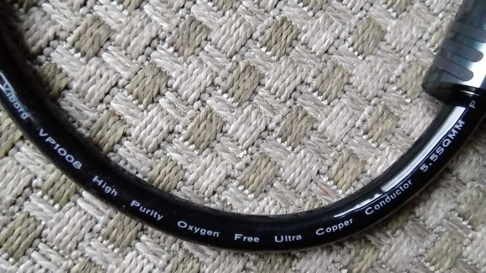Kabel zasilający audio hi-end Viborg VP1008 0,5 m.