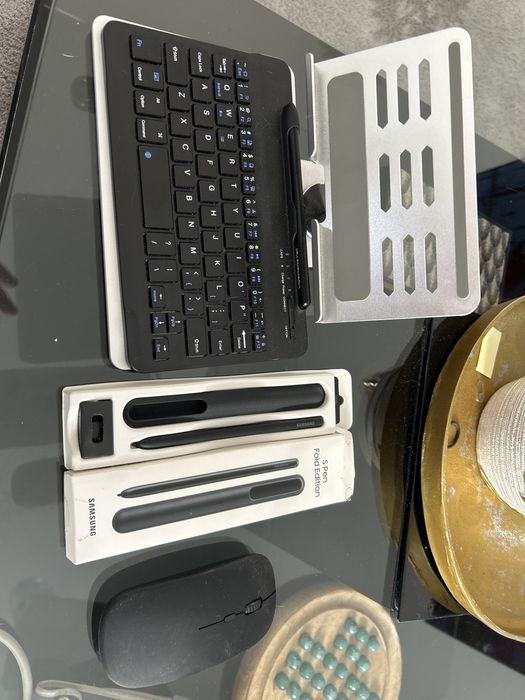 Caneta s pen mais teclado mais rato mais suporte para samsung fold