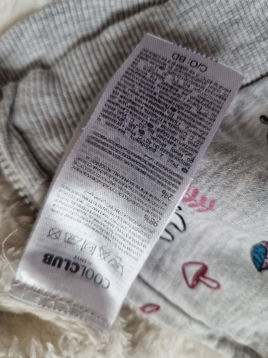 Bluza ocieplana dziewczęca 74 Smyk szara